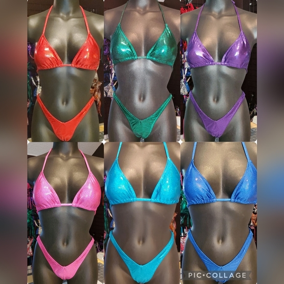 Figure/Bodybuilding/Physique Spandex suit-Turquoise (competition, posing pract… - Picture 8 of 8